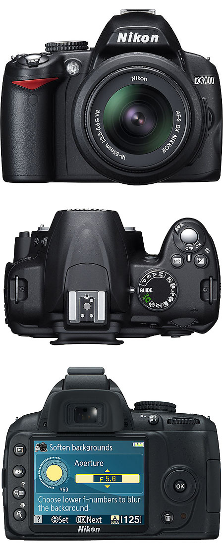 Nikon unveils two new dSLRs: D3000 and D300s