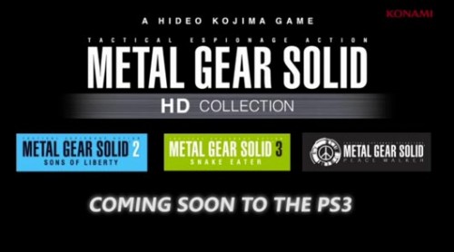 Metal Gear Solid, Zone of the Enders HD collection for the PS3 and Xbox 360
