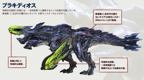 Brakdios, Black Dios, or something, Monster Hunter 3G's new main monster