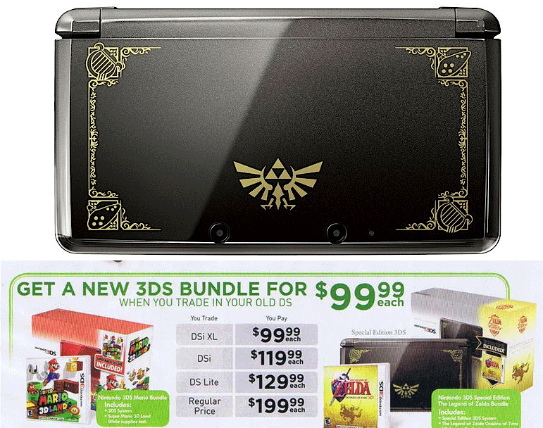 Zelda Ocarina of Time 3DS set for Black Friday sale