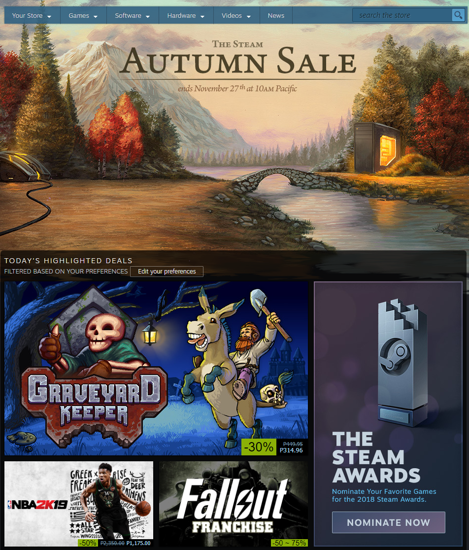 fall steam sale 2015 fall steam sale 2015