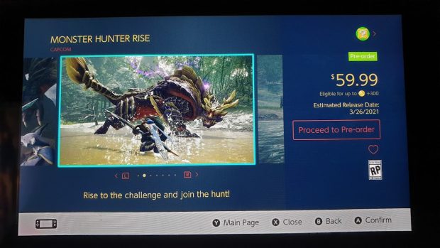 MonsterHunterPreOrder